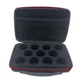 thumbnail image 4 of Bolsa protectora especial yo con 11 ranuras, a prueba de golpes, portátil, multiusos, con asa y organizador de doble cremallera rojo, 4 of 10
