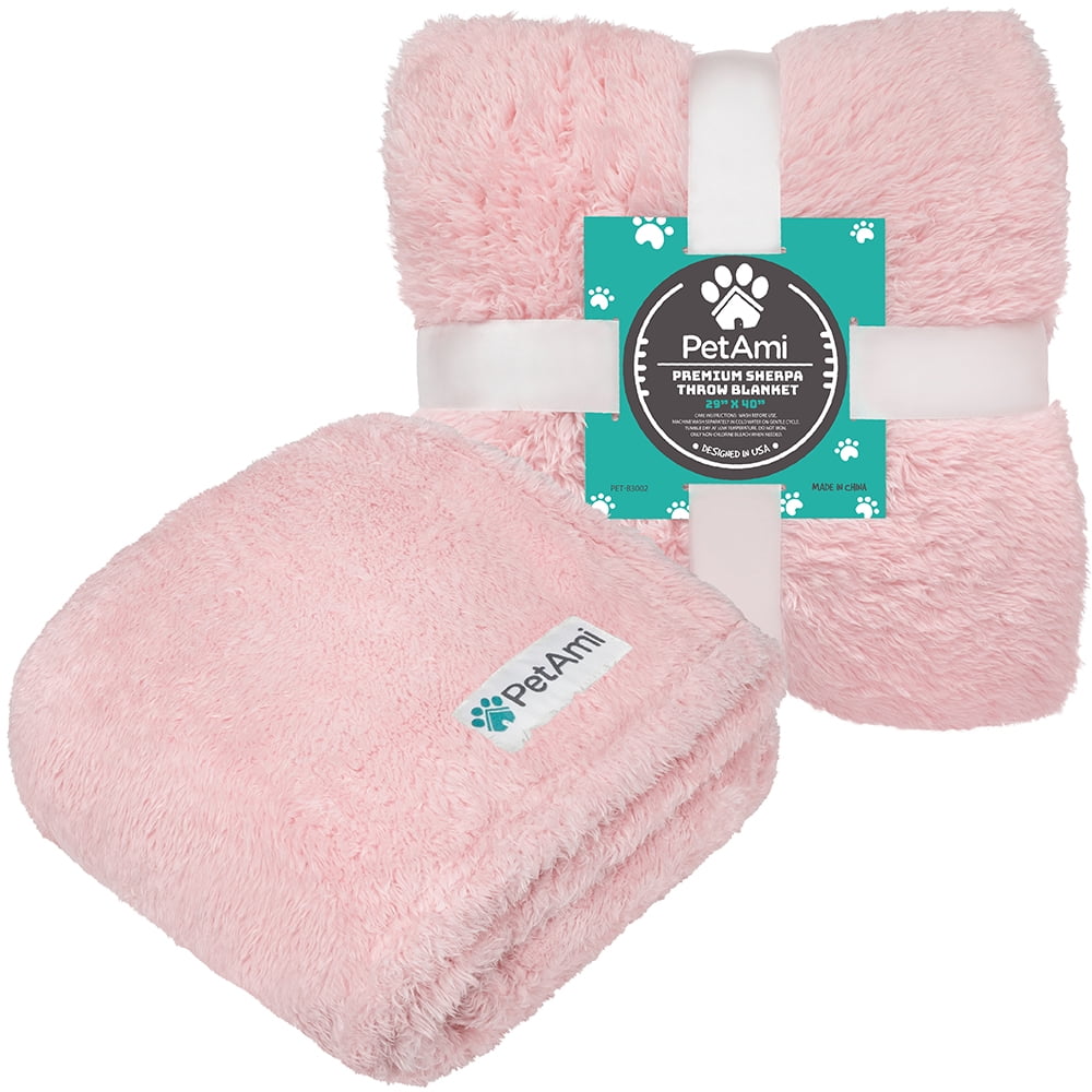 PetAmi Fluffy Dog Blanket for Small Medium Dog, Pet Blanket for Bed