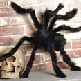 thumbnail image 2 of GustaveDesign 2.5ft Giant Plush Spider Scary Fake Fuzzy Long Spider Toy Halloween Simulation horror Prop Decor Indoor Outdoor Party Favor "2.5FT", 2 of 12