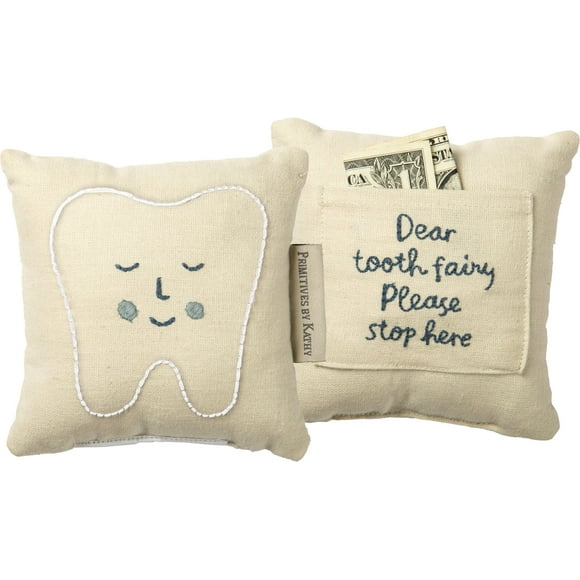 PBK Tooth Fairy Pillow, 1 count (Pack of 1), Blue