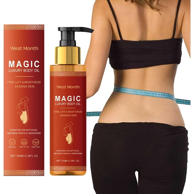 Aceite reafirmante corporal Magic Body con vitamina E, rosa mosqueta y aceite de almendras