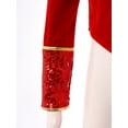 thumbnail image 6 of YEAHDOR Girls Marching Band Drum Major Costume Halloween Carnival Fancy Party Dress Up Long Sleeve Coat Red 8, 6 of 7