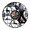 Without LED, variant on Wildlife Woodland Hunting Animals Man Cave Wall Decor Wall Clock Hunting Club Vinyl Record Wall Clock Shot Target Hunters Gift