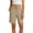 Khaki, variant on Nsxcdh Biker Shorts for Women High Waisted Drawstring Tummy Control Elastic Waist Pocket Stretchy Fitness Yoga Shorts Solid Color Quick Drying Summer Workout Set M Purple