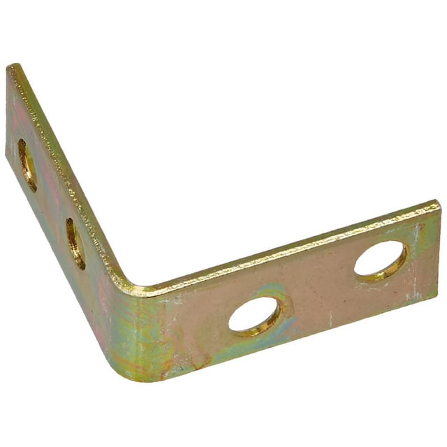 Plancha de esquina NATIONAL MFG N190-827, paquete de 4 unidades, 3,8 x 1,6 cm, latón