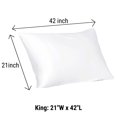 thumbnail image 5 of MAKROTEKS TEXTILE  LLC Hotel Collection White Soft Sateen Turkish Cotton Pillowcases Set of 4 21 x 36 inches Egyptian Cotton, 5 of 5