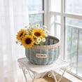 thumbnail image 4 of Hand Woven Rattan Planter Basket, Large Decorative Flower Pot for Succulents Orchids Plants, Rustic Farmhouse Home Decor for Table Centerpiece Garden Wedding Dining Room, 4 of 6