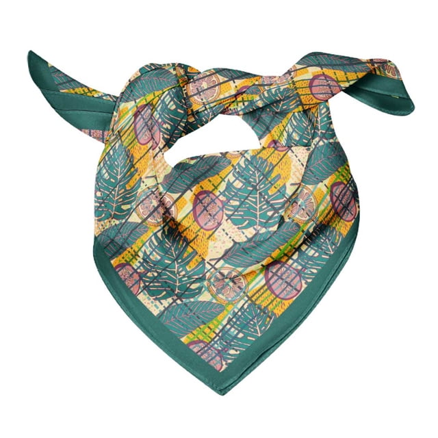Bimba Womens Rectangular Printed Cotton Voile Scarf Neck Head Wrap-40 x 80 Inches