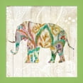 thumbnail image 1 of Great Art Now Boho Paisley Elephant II v2 by Danhui Nai, Framed Wall Art, 14W x 14H, 1 of 3