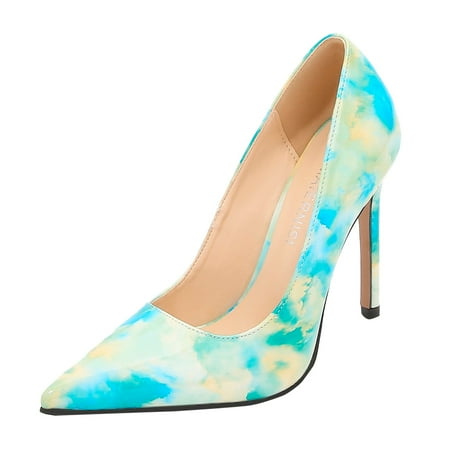 

Vuygyu Fashion Shoes Women Calico Pointed Thin Heels Large High Heels Wedding Sandals for Women Women Leather Sandals Size 6 Dress Sandals for Women Low Heel Comfortable Fisherman Sandals for Women