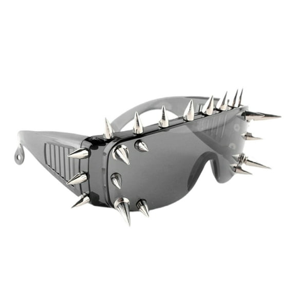 Jesscasday Hip Hop Spiked Sunglasses Stylish Punk Lightweight Sunglasses Rivets Shades Live Show Party Photo Props