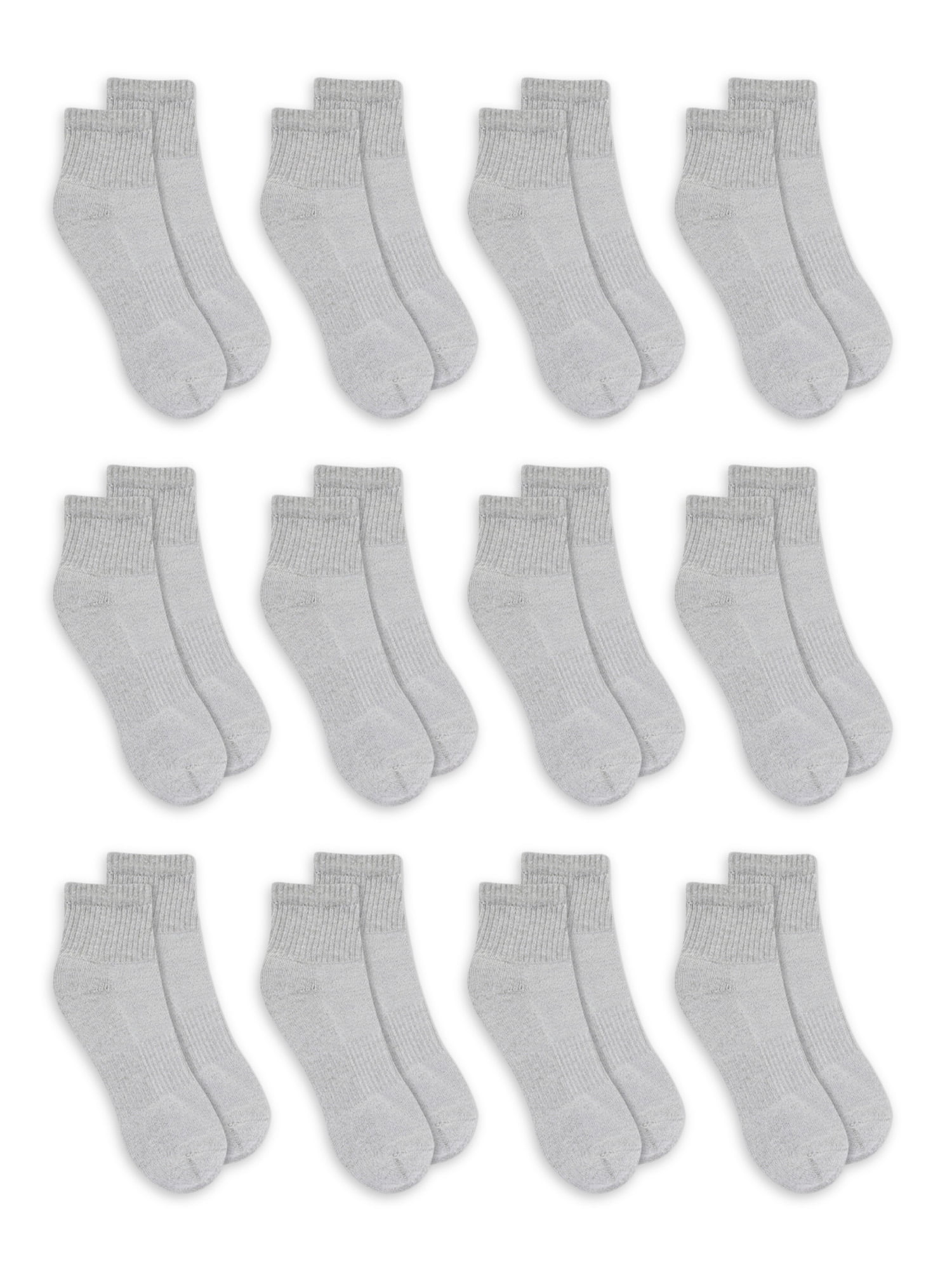 Athletic Works Men's Recycled Ankle Socks 12 Pair Pack