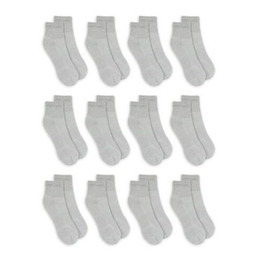 Athletic Works Men's Recycled Ankle Socks 12 Pair Pack