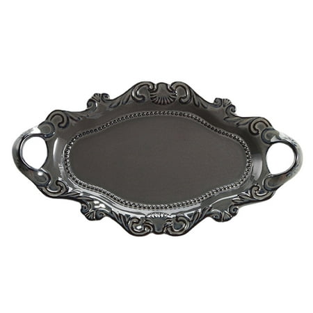 

1Pc Double Handles Plate Ceramic Food Plate Delicate Western Food Dish
