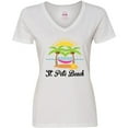 thumbnail image 3 of Inktastic St. Pete Beach Florida Vacation Women's V-Neck T-Shirt, 3 of 5