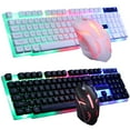 thumbnail image 2 of Lumières Colorées Arc-en-Ciel LED Clavier Rétro-Éclairé, Souris de Jeu Programmable pour PC de Bureau, 2 of 8