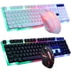 thumbnail image 1 of Combinación de teclado y ratón USB para videojuegos, retroiluminado con LED, firme, duradero, colorido, brillante, accesorios de ordenador, 1 of 8