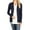 NAVY, variant on Women Classic Thin Snap Button Front V-Neck Button Down Long Sleeve Ribbed Knit Cardigan