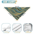 thumbnail image 6 of Dog Bandana 2 Pack,Teal Marble Gold Wave Pattern Bandanas for Dogs,Cat Bandana,Small/ Large Dog Bandana 2 Size,Dog Bandanas, 6 of 6