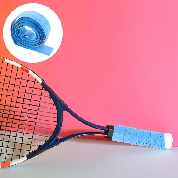 LITINKIMI Eva Badminton Racket Grip Tape Blue Anti-Slip Sweat-Absorbing for Home 5Pcs