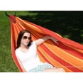 thumbnail image 2 of Hamac Double Brésilien de Luxe avec Support Universel - Orange Jaune Rouge, 2 of 10