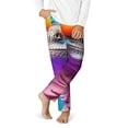 thumbnail image 2 of Susaid Lizard With Sunglasses Colorful Print Soft Teen Sleep Pants, Long Pajama Bottoms with Two Pockets and Elastic Waist, Designed for Ages 5-16-Small, 2 of 6
