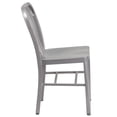thumbnail image 7 of Pemberly Row Metal Vertical Slat Back Dining Side Chair in Silver, 7 of 7