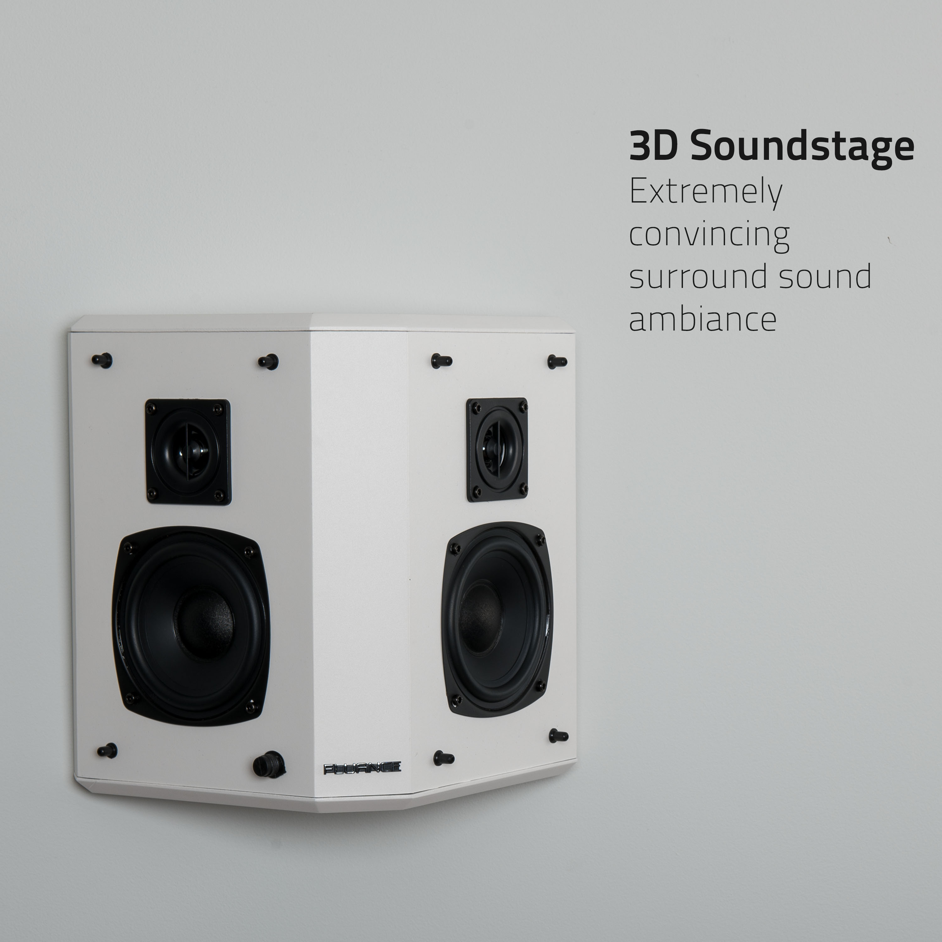 Fluance Elite 2-Way Bipolar Surround Sound Wide Dispersion Speakers - image 4 of 8