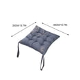 thumbnail image 5 of Tuvgenk Pressure Relief Outdoor Seat Cushions Gray Office Chair Cushion Pad Thick Square Polyester Comfortable Seat Pad for Home, 5 of 5