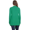 thumbnail image 3 of Women's Solid Casual Basic Comfy Loose Fit Long Sleeve Open Front cardigan, 3 of 4