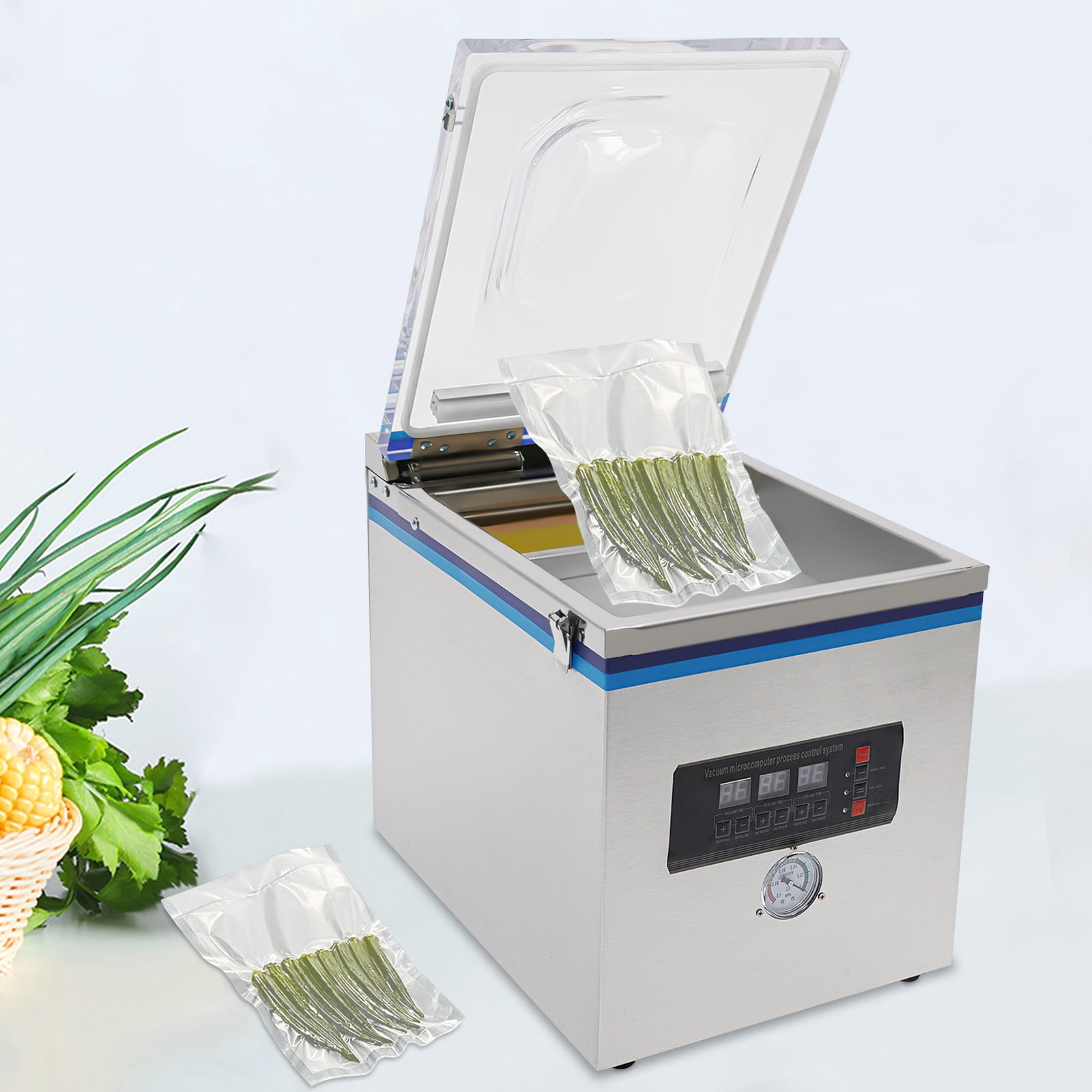 360W Vacuum Sealer, Sealing Machine and Food Saver, 110V ZK-260 Automatic Vacuum Sealing Machine for Home Kitchen Use