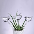 thumbnail image 5 of 10 lotes de riego automático de vidrio, bebedero de plantas, globos transparentes en forma de pájaro para plantas de interior, estacas de jardín, flores, 5 of 5