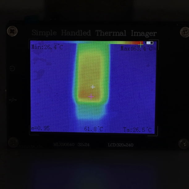 Cámara Térmica Infrarroja, Velocidad De Actualización De 8 Hz Alta Precisión 7 En 1 Cámara Termográfica Infrarroja Portátil Con Carcasa De Epoxi FR4 Pantalla De 3,2 Pulgadas