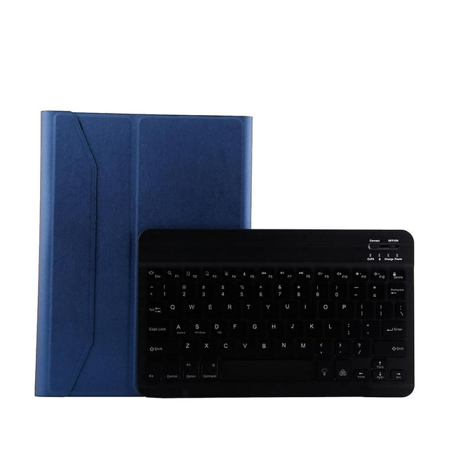Clavier Bluetooth Compatible FT-1030D ABS + Étui en Cuir Texture Peau Cadeau de Haute Qualité