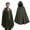Green, variant on Forfamy Medieval Hooded Cloak Black Cape Renaissance Cloak with Hood Adult Halloween Costumes for Men Women Hooded Velvet Cloak