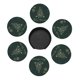 thumbnail image 3 of Posavasos de cuero de 6 piezas, posavasos de copos de nieve con diseño de árbol de Navidad de oro verde para bebidas, posavasos para tazas, regalo de inauguración de la casa, ideal para la decoración, 3 of 7