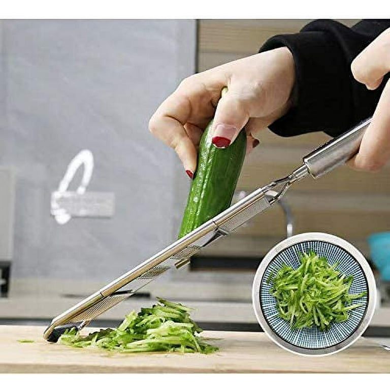 NOGIS Vegetable Slicer Grater Cutter Shredder | 4-in-1 Multi-purpose  Vegetable Chopper | Stainless Steel Cutter Slicer for Vegetables, Fruits,  Cheese