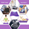 thumbnail image 7 of Unbranded 3x5 Black Cooling Gel Seating Cushions, Thickened Pressure Relief for Office Home Car Chair Comfort Sitting, 7 of 7