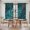 Green, variant on Navy Blue Ocean Waves Tier Curtains 24 Inch Length, Red Boat Coastal Cafe Short Curtains for Bathroom Over Sink, Small Kitchen Curtain Light Filtering Tiered Drapes 2 Panels 27.5"Wx24"L