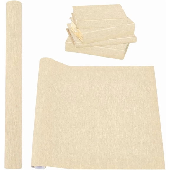 Linen Fabric with Paper Back for Book Binding Wheat 400x0.37mm about 1.2m/sheet