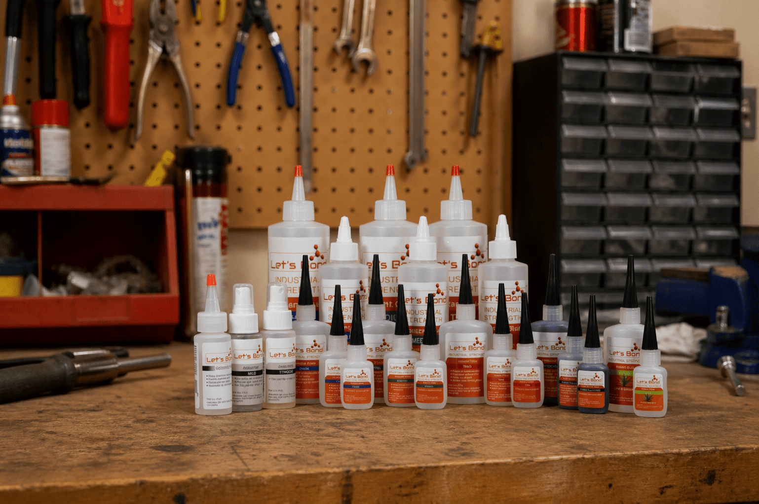 Let's Bond 16 oz Thick Professional Grade Instant Glue, Premium Cyanoacrylate, 700 CPS