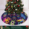thumbnail image 6 of GZHJMY Mardi Gras Christmas Tree Skirt, Tree Skirt for Holiday Party Home Christmas Day Ornaments, 47.2", 6 of 6