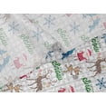 thumbnail image 5 of oneOone Velvet Light Gray Fabric Christmas Christmas Quilting Supplies Print Sewing Fabric By The Yard 58 Inch Wide, 5 of 5