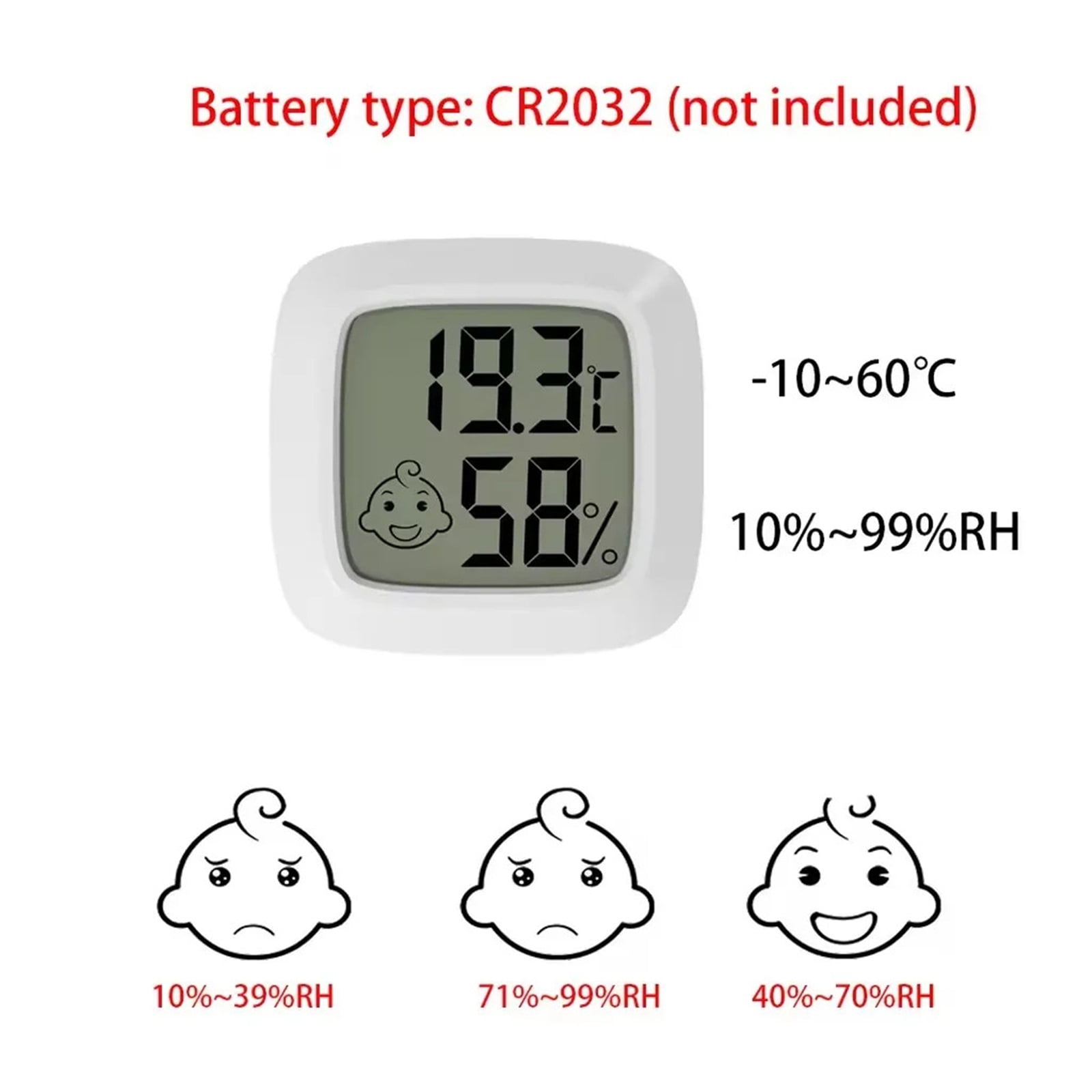 Mini LCD Digital Indoor Convenient Temperature Sensor Meter Gauge Instruments Thermometer Hygrometer ,Simple Operation