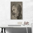 thumbnail image 2 of ARTCANVAS Tête d'Un Apostle dans la Transfiguration 1520 Impression sur Toile par Raphael - Taille : 26 Pouces x 18 Pouces (0.75 Pouces de Profondeur), 2 of 4
