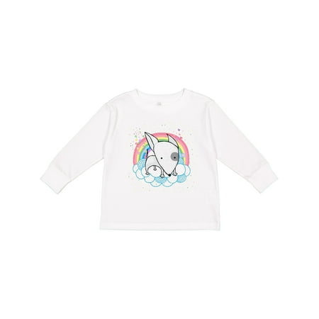 

Inktastic Bull Terrier Dog Gift Girls Long Sleeve Toddler T-Shirt