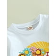thumbnail image 4 of Lieserram Baby Kid Girls Fall Spring Clothes Outfit, 12 18 24 Months 2T 3T 4T 5T 6T Long Sleeve Sweatshirt Pullover Top with Pants, 4 of 8