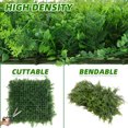 thumbnail image 4 of 12 Pcs 20" x 20" Grass Wall Panels, Artificial Hedge Panels Greenery Wall, Sun Proected Privacy Fence Screen Faux Grass Backdrop for Outdoor Indoor Garden Birthday Wedding Decor, 4 of 7