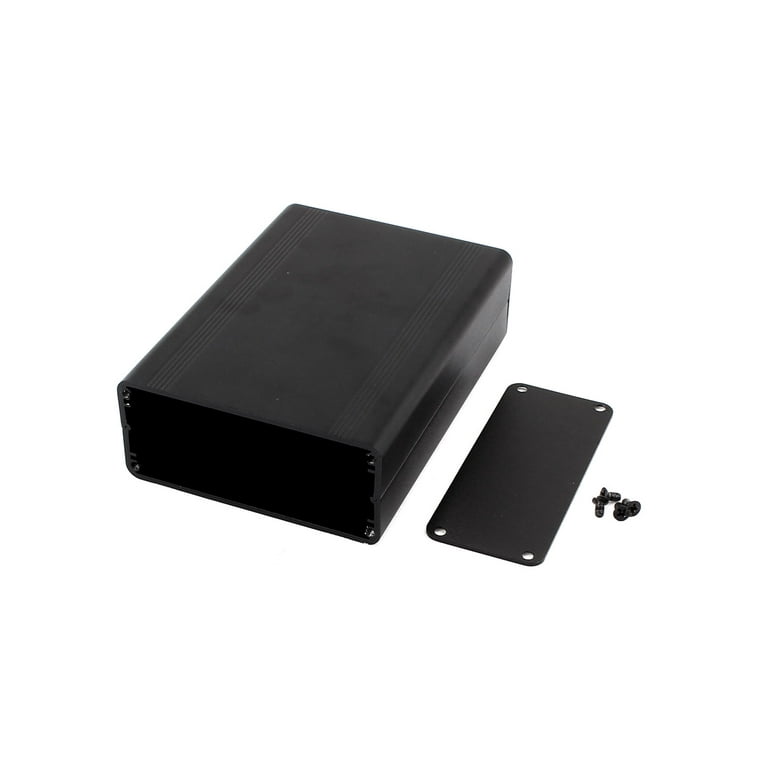 Black Aluminum Project Box DIY Electronic Enclosure Case