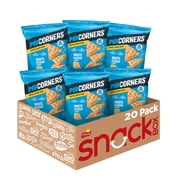 PopCorners Popped Gluten Free Corn Snacks, White Cheddar, 1 oz Bags, 20 Count